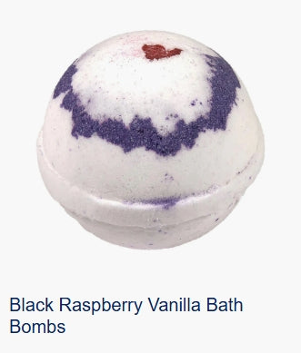 Black Raspberry Vanilla Bath Bomb
