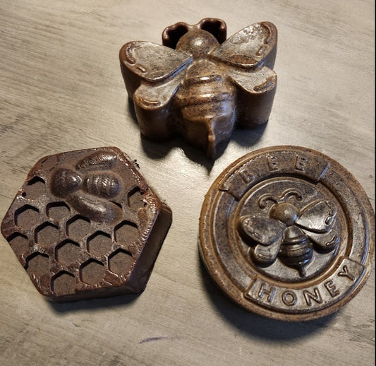 Surplus Soap Bee Soap 3pc set - Coffee