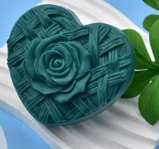 Heart Flower Weave Basket soap